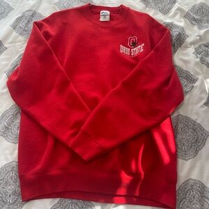 Vintage 90's Ohio State OSU Buckeyes / Pro Player / Super soft + comfy Red Crew